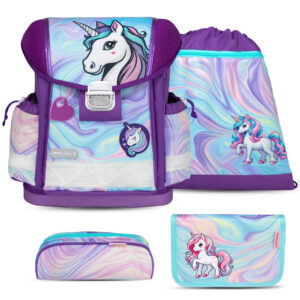 Belmil Classy Schulranzen-Set 4tlg Unicorn Dream