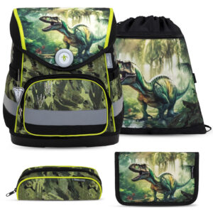 Belmil Compact Schulranzen-Set 4tlg Lost World