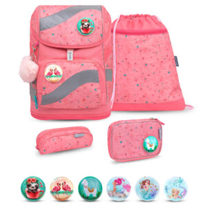 Belmil Smarty Schulranzen-Set 5tlg Blue Bird 2024