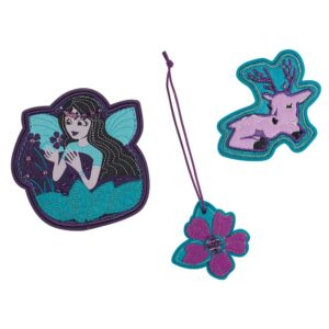 DerDieDas Wechselbuttons Set 3tlg Fairy Flower