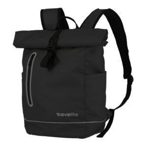 Travelite Basics Roll-Up Rucksack Schwarz