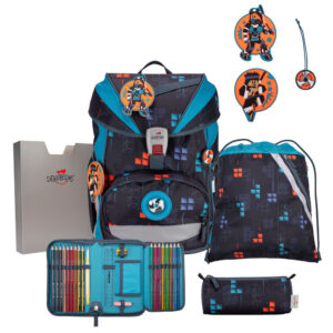 DerDieDas ErgoFlex Schulrucksack-Set 5tlg Ninja Fighter