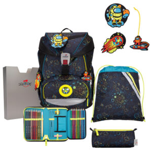 DerDieDas ErgoFlex Schulrucksack-Set 5tlg Crazy