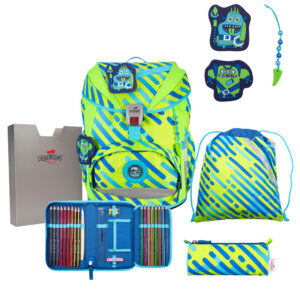 DerDieDas ErgoFlex Schulrucksack-Set 5tlg Monster