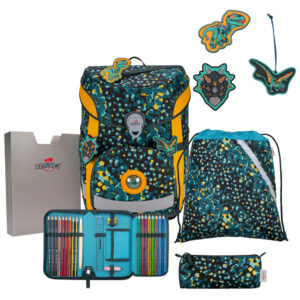 DerDieDas ErgoFlex Easy ST Schulranzen-Set 5tlg Dino Time