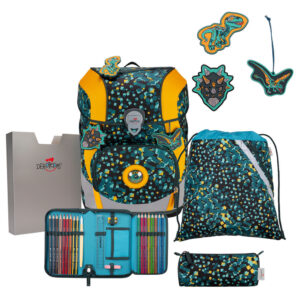 DerDieDas ErgoFlex Tiny Schulranzen-Set 5tlg Dino Time