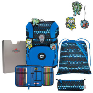 DerDieDas ErgoFlex Tiny Schulranzen-Set 5tlg Blue Robot
