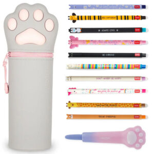 Legami Bundle mit Mäppchen und Stiften 12tlg Kitty Paw