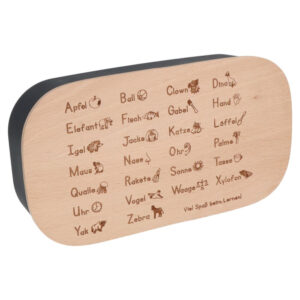 Spruchreif Kunststoff Lunchbox ABC