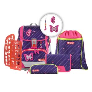 Step by Step 2IN1 PLUS Schulranzen-Set 6tlg Shiny Butterfly