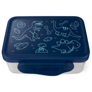 Ergobag Edelstahl Brotdosen-Set Blau