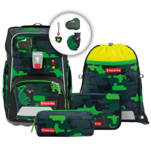 Step by Step GIANT Schulranzen-Set 5tlg Black Cat Chiko