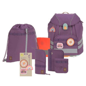 LÄSSIG Flexy Unique Schulranzen-Set 7tlg Purple