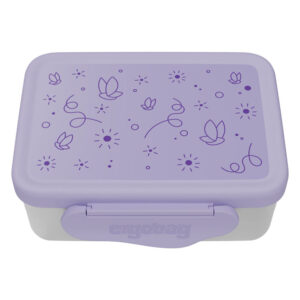 Ergobag Edelstahl Brotdosen-Set Schmetterling