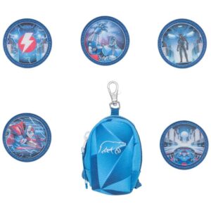 Beckmann Button Bag Blue Lightning