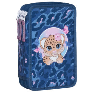 Beckmann 3-Fach Federmäppchen Cheeta