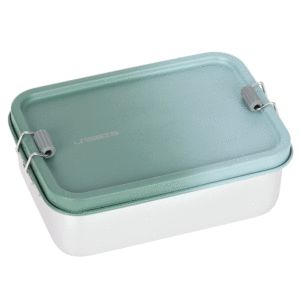 LÄSSIG Edelstahl Brotdose Solid Olive/Green
