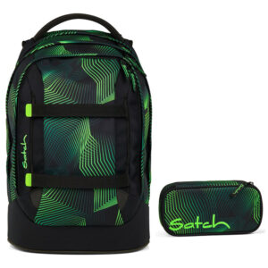 Satch Pack Schulrucksack-Set 2tlg Seismic Green