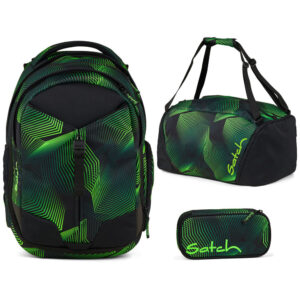 Satch Match Schulrucksack-Set 3tlg Seismic Green