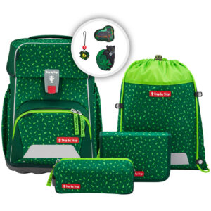 Step by Step BASIS Schulranzen-Set 4tlg Green Graphics