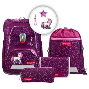 Step by Step FIT Schulranzen-Set 5tlg Pretty Unicorn Nuala