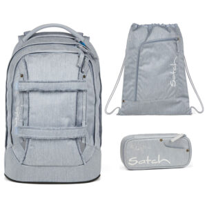 Satch Pack Schulrucksack-Set 3tlg Washed Blue