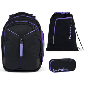 Satch Match Schulrucksack-Set 3tlg Purple Phantom BU