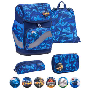 Belmil Premium Smarty Plus Schulranzen-Set 5tlg Glacier Blue