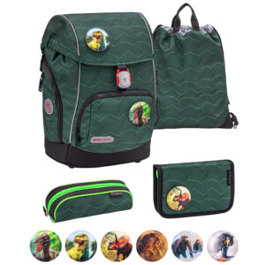 Belmil Premium Comfy Plus Schulranzen-Set 5tlg Twist of Lime