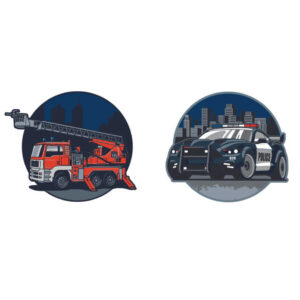 Schneiders Patches Firetruck/Police Car