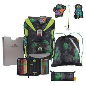 DerDieDas ErgoFlex Superlight Schulrucksack-Set 5tlg Funny Fighter