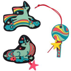 DerDieDas Wechselbuttons Set 3tlg Rainbow Star