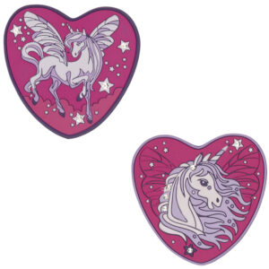 DerDieDas Wechselbuttons Set 2tlg Purple Unicorn