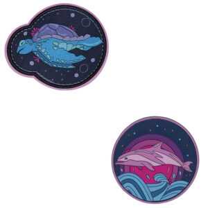 DerDieDas Wechselbuttons Set 2tlg Deep Ocean