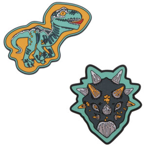 DerDieDas Wechselbuttons Set 2tlg Dino Time