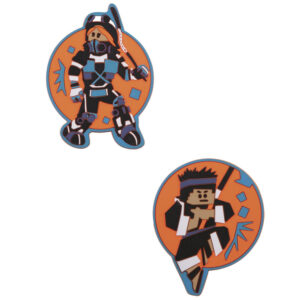 DerDieDas Wechselbuttons Set 2tlg Ninja Fighter
