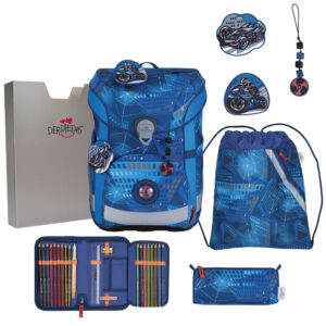 DerDieDas ErgoFlex Easy Schulranzen-Set 5tlg Turbo Speed
