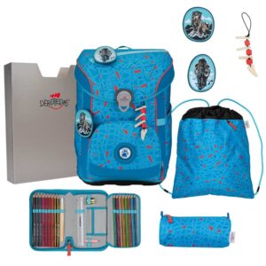 DerDieDas ErgoFlex Easy Schulranzen-Set 5tlg Blue Ice