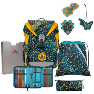 DerDieDas ErgoFlex Schulrucksack-Set 5tlg Dino Time