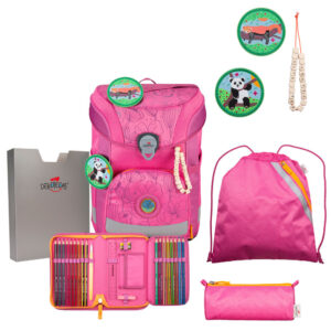 DerDieDas ErgoFlex Easy ST Schulranzen-Set 5tlg Pink Planet