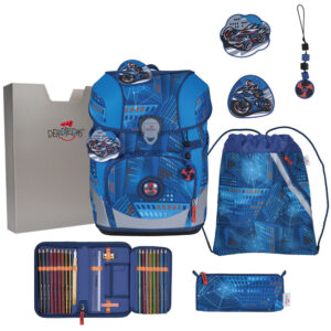DerDieDas ErgoFlex Tiny Schulranzen-Set 5tlg Turbo Speed
