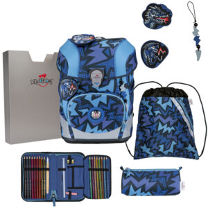 DerDieDas ErgoFlex Tiny Schulranzen-Set 5tlg Dark Dragon