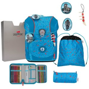 DerDieDas ErgoFlex Tiny Schulranzen-Set 5tlg Blue Ice