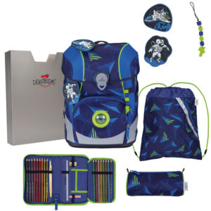 DerDieDas ErgoFlex Tiny Schulranzen-Set 5tlg Moon Mission