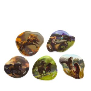 Ergobag Kontur Klettie-Set 5tlg Wilde Pferdefreunde