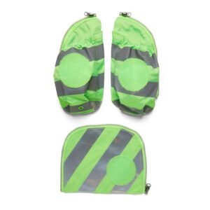 Ergobag Sicherheitsset mit Seitentaschen und Reflektorstreifen Grün 002