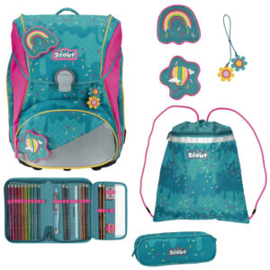 Scout Alpha Schulranzen-Set 4tlg Happy Confetti