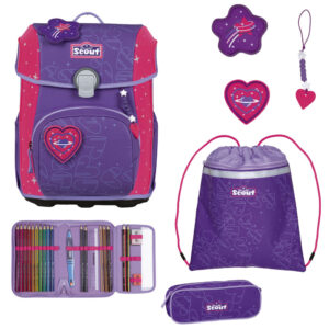 Scout Neo Schulranzen-Set 4tlg Heartbeat