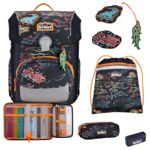 Scout Neo Schulranzen-Set 4tlg Flames