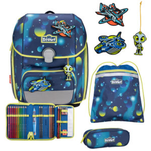 Scout Genius Schulranzen-Set 4tlg Planets